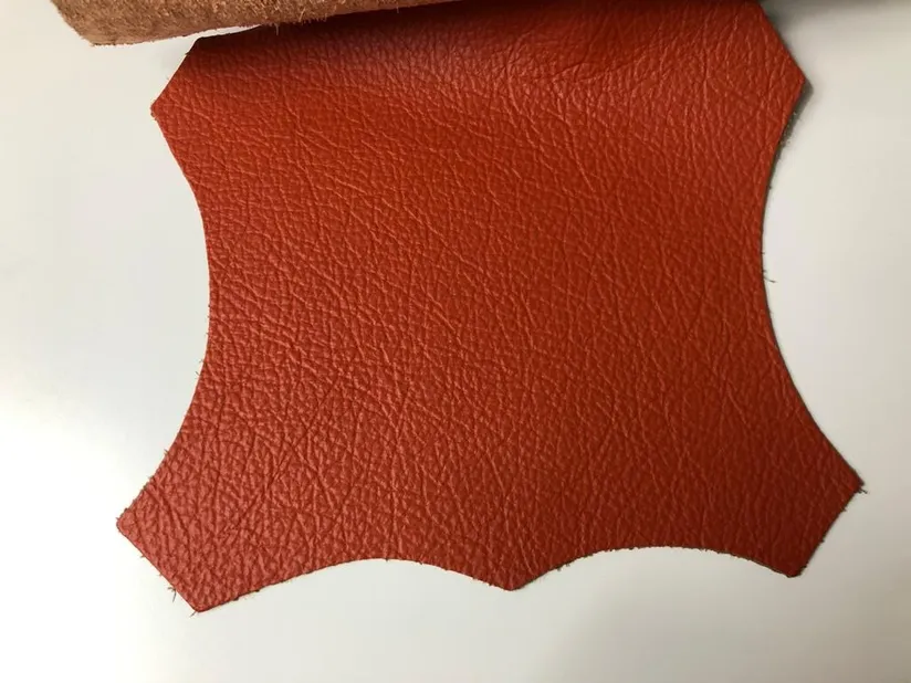 Mostră piele naturală orange